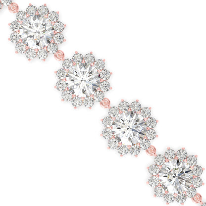 Luscious Diamond Tennis Bracelet Rose Gold