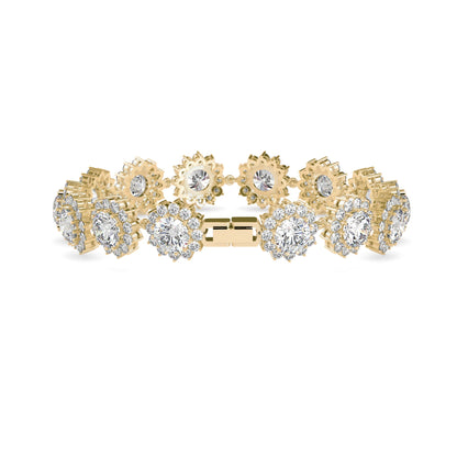 Luscious Diamond Tennis Bracelet Yellow Gold