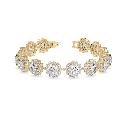 Luscious Diamond Tennis Bracelet Yellow Gold
