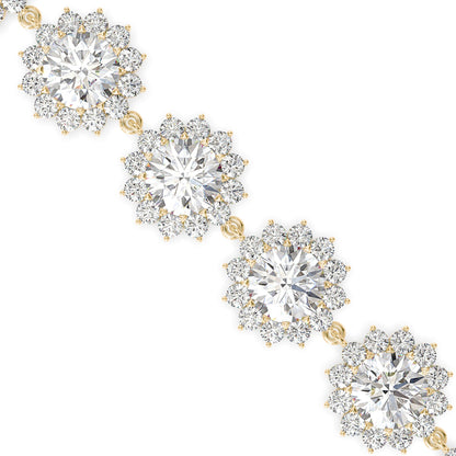 Luscious Diamond Tennis Bracelet Yellow Gold