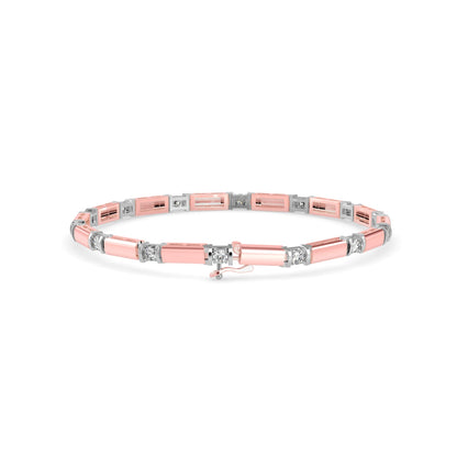 Moira Diamond Tennis Bracelet Rose Gold