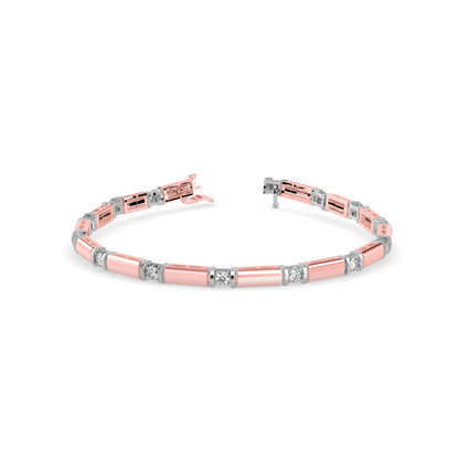 Moira Diamond Tennis Bracelet Rose Gold