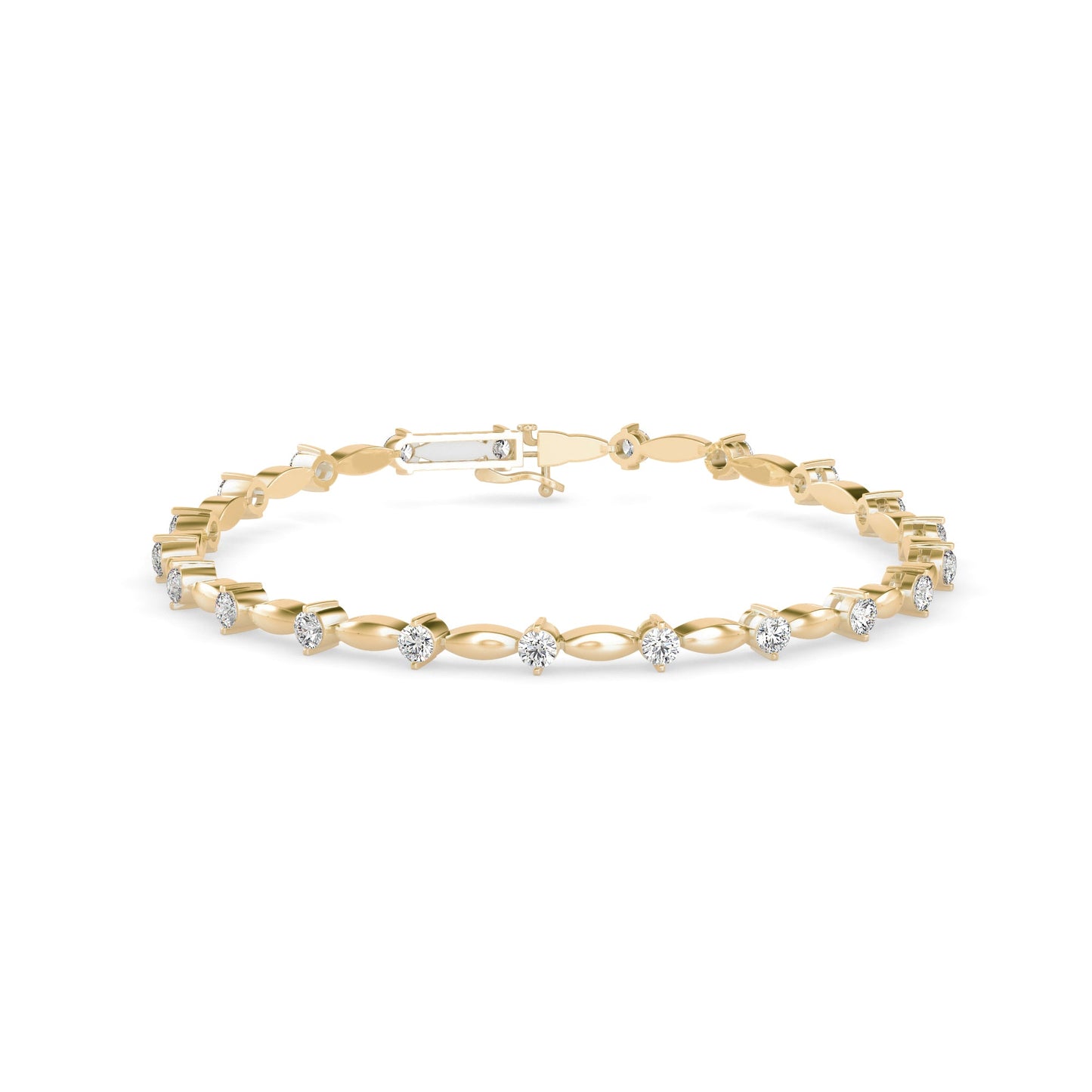 Diamond Vieira Tennis Bracelet Yellow Gold