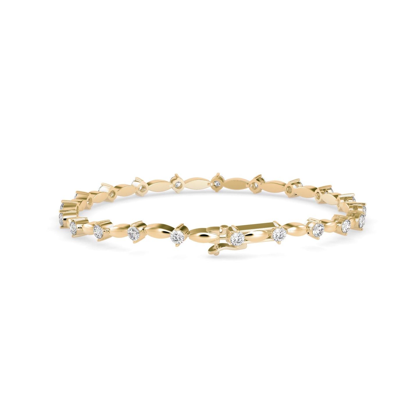 Diamond Vieira Tennis Bracelet Yellow Gold