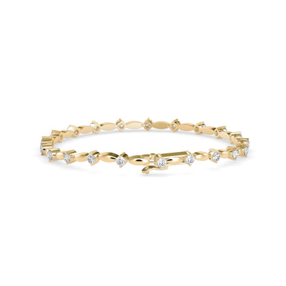 Diamond Vieira Tennis Bracelet Yellow Gold