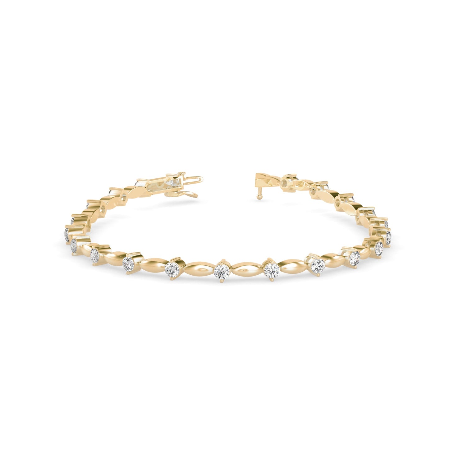 Diamond Vieira Tennis Bracelet Yellow Gold