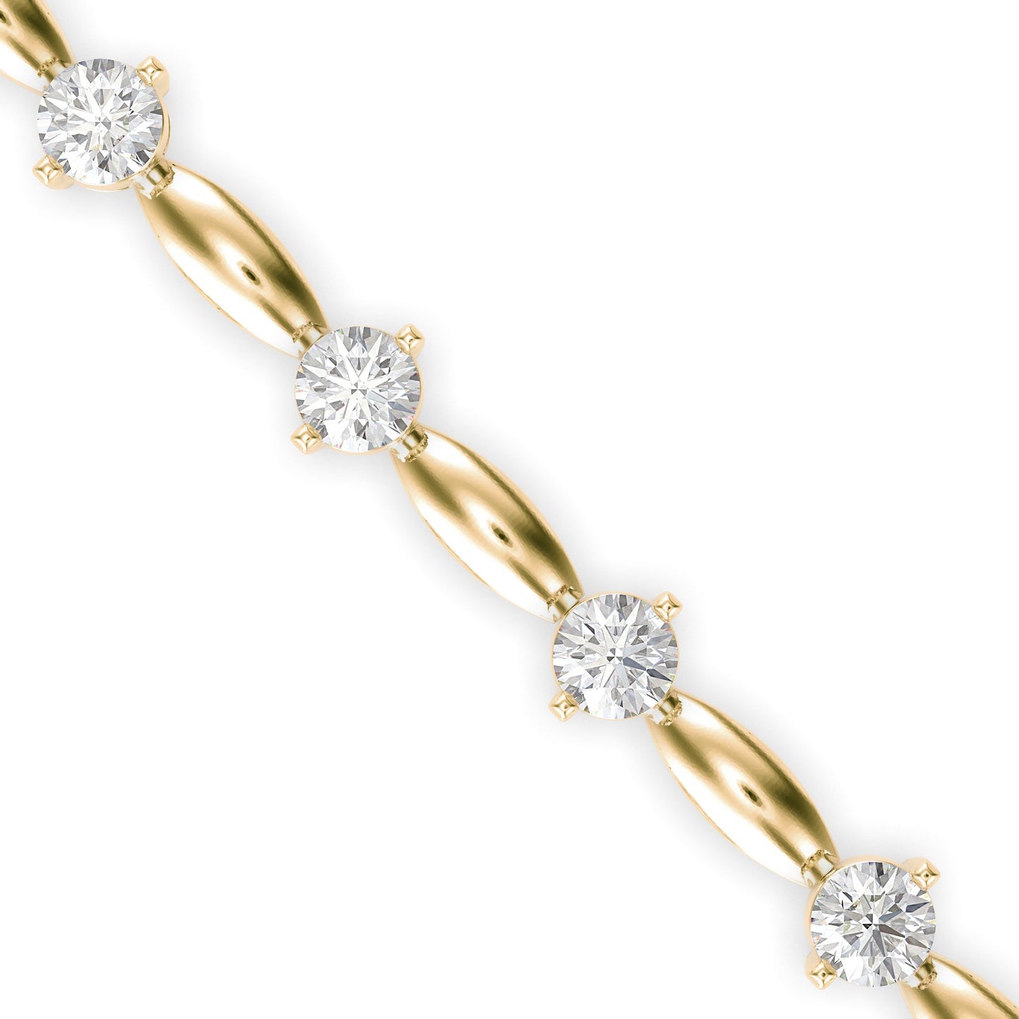 Diamond Vieira Tennis Bracelet Yellow Gold