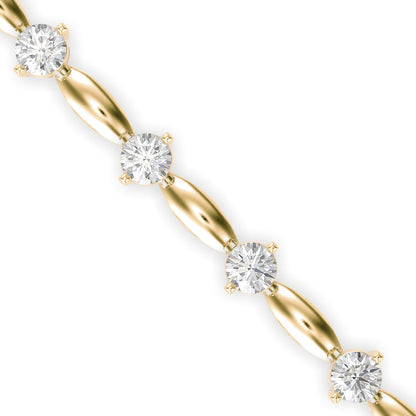 Diamond Vieira Tennis Bracelet Yellow Gold