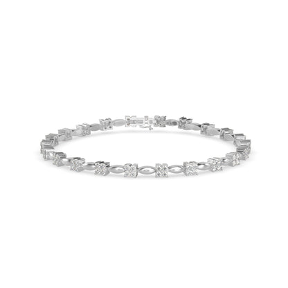 Misery Diamond Tennis Bracelet White Gold