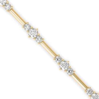 Diamond Gracious Tennis Bracelet Yellow Gold