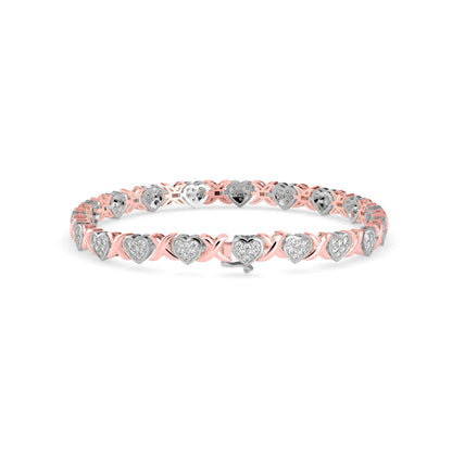 Eminent Diamond Tennis Bracelet Rose Gold