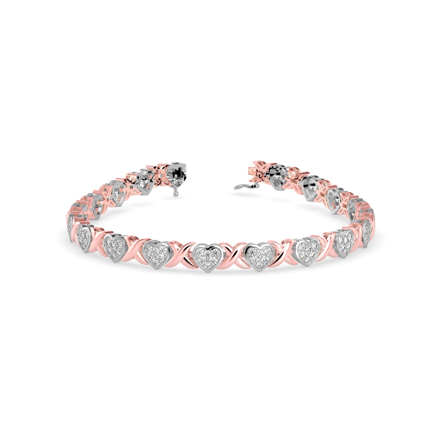 Eminent Diamond Tennis Bracelet Rose Gold