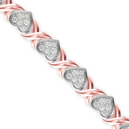 Eminent Diamond Tennis Bracelet Rose Gold