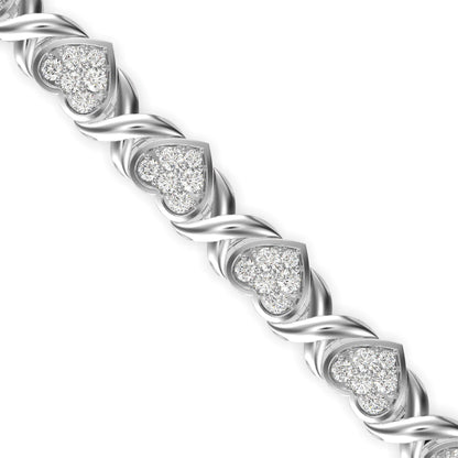 Eminent Diamond Tennis Bracelet White Gold
