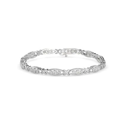 Mighty Diamond Tennis Bracelet Platinum