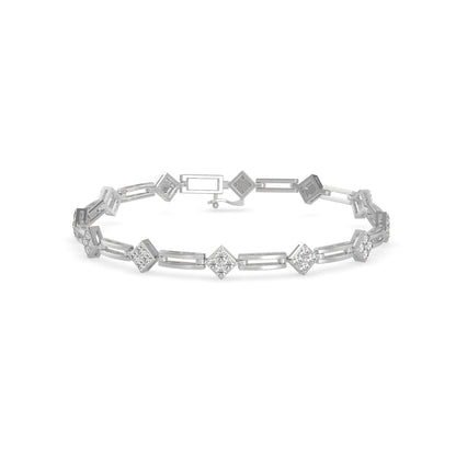 Gerent Diamond Tennis Bracelet White Gold
