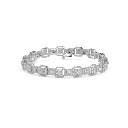 Czar Diamond Tennis Bracelet Platinum
