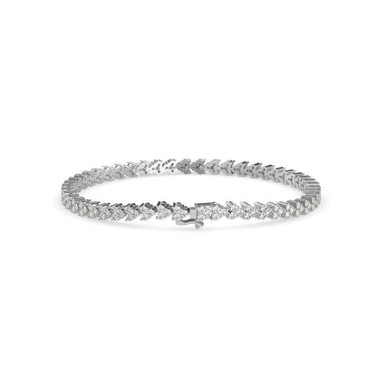 Myraid Diamond Tennis Bracelet White Gold