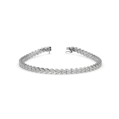 Myraid Diamond Tennis Bracelet White Gold