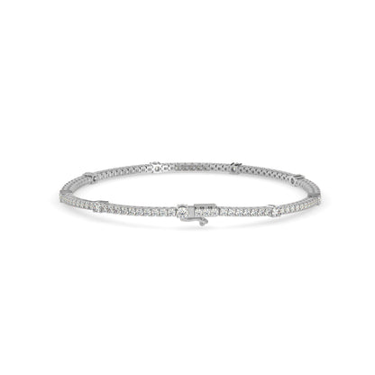 Ingenuous Diamond Tennis Bracelet Platinum