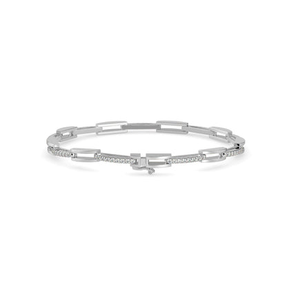 Facile Tennis Diamond Bracelet White Gold