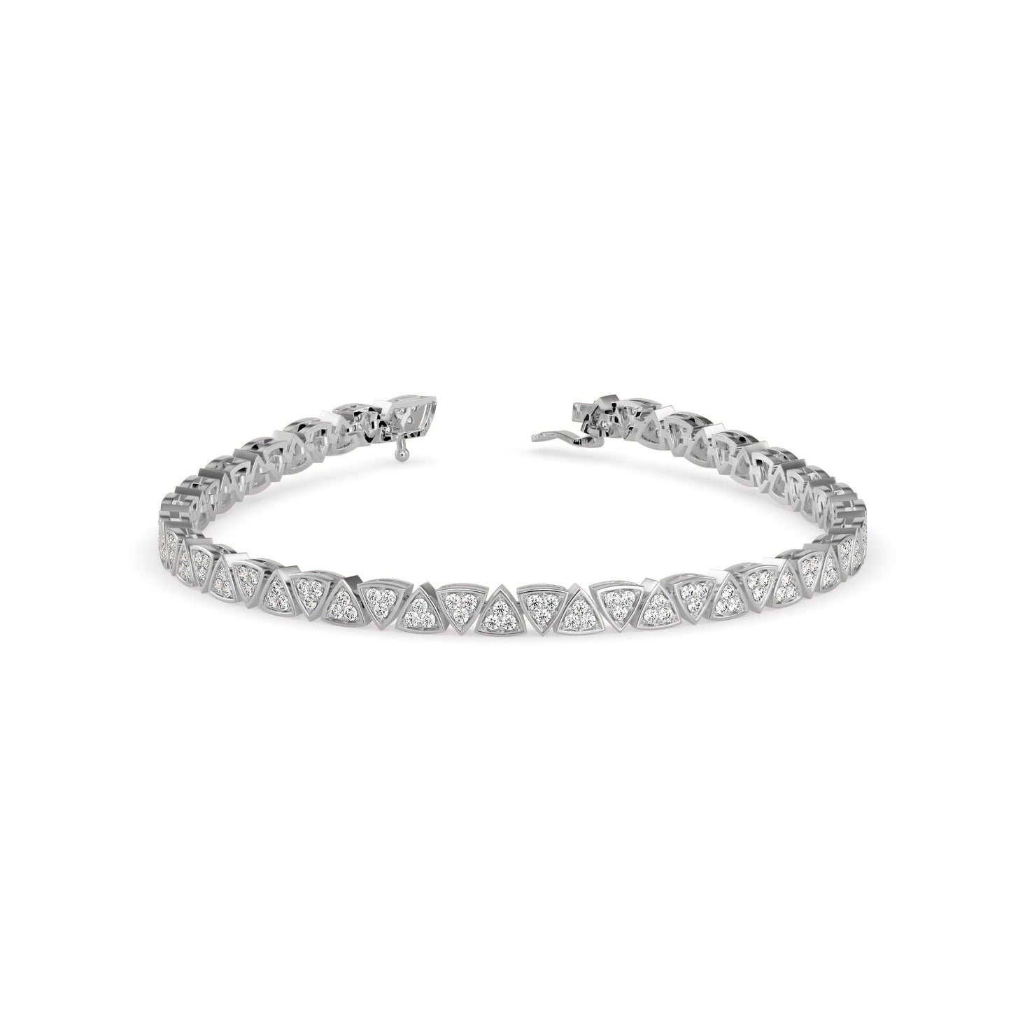 Luminery Tennis Diamond Bracelet Platinum