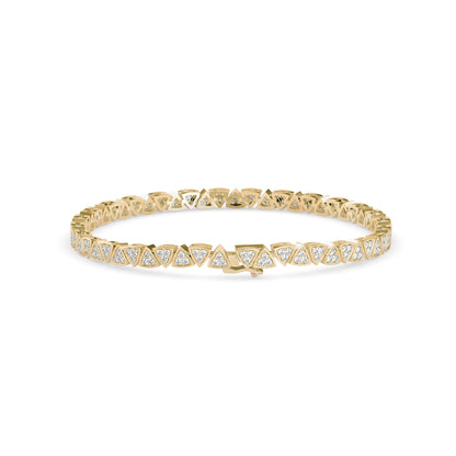 Luminery Tennis Diamond Bracelet Yellow Gold