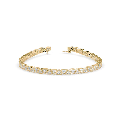Luminery Tennis Diamond Bracelet Yellow Gold