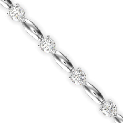 Palisade Tennis Diamond Bracelet White Gold