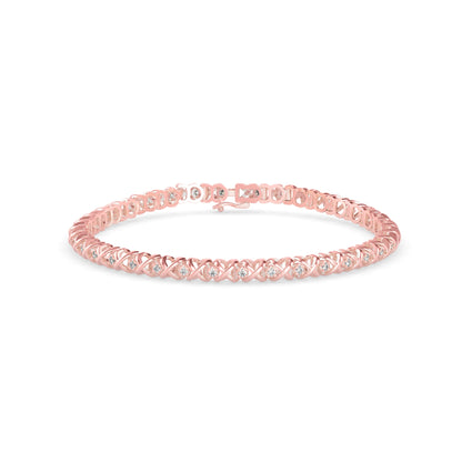 Majesty Diamond Tennis Bracelet Rose Gold